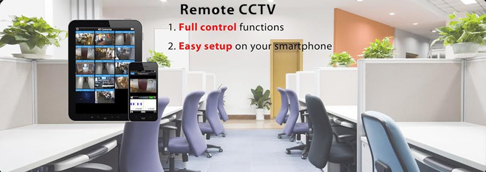 Remote CCTV: full control functions and easy setup on your smartphone